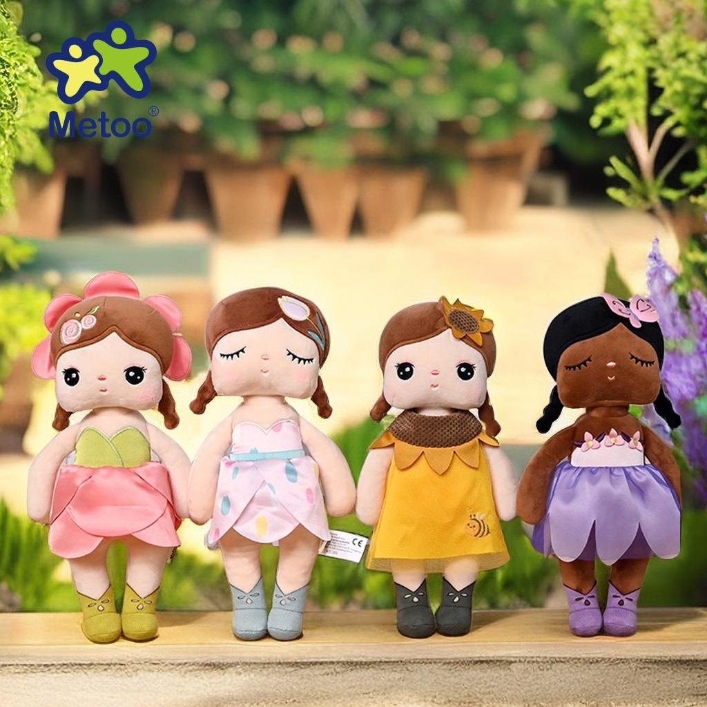 Metoo Doll plushie cute and charming Flower Fairy Angela Plush Playthings Pillow Cartoon Decoration Present Designed For Children Friends