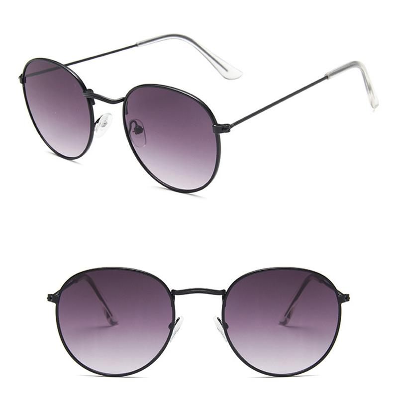 Круглые линзы Ocean, модные унисекс, винтажные солнцезащитные очки для мужчин и женщин, солнцезащитные очки в металлической оправе UV400