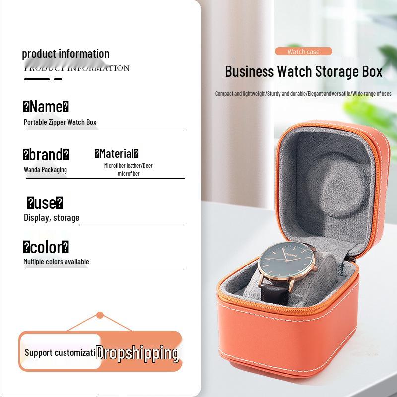 Портативная коробка для хранения часов и ювелирных изделий из высококачественной зеленой искусственной кожи