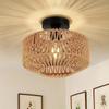 IRALAN Modern Modest Ceiling Lamps Handwoven Ceiling Chandelier Lamps for Room, Living Room, Kitchen, Home, Dining Room