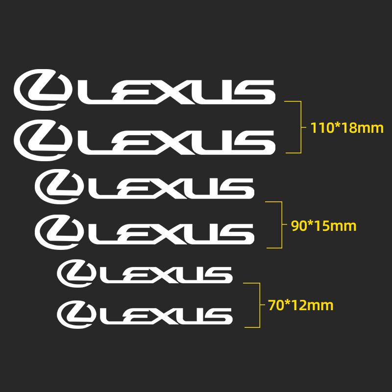 6 шт. Наклейка на суппорт, термостойкая, для модификации тормозов Lexus F SPORT Ct200h IS250 ES GS GX LS LX NX RX UX CT LC