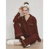 Lunaluz Women S Long Sleeve Half Collar Two Piece pajamaS