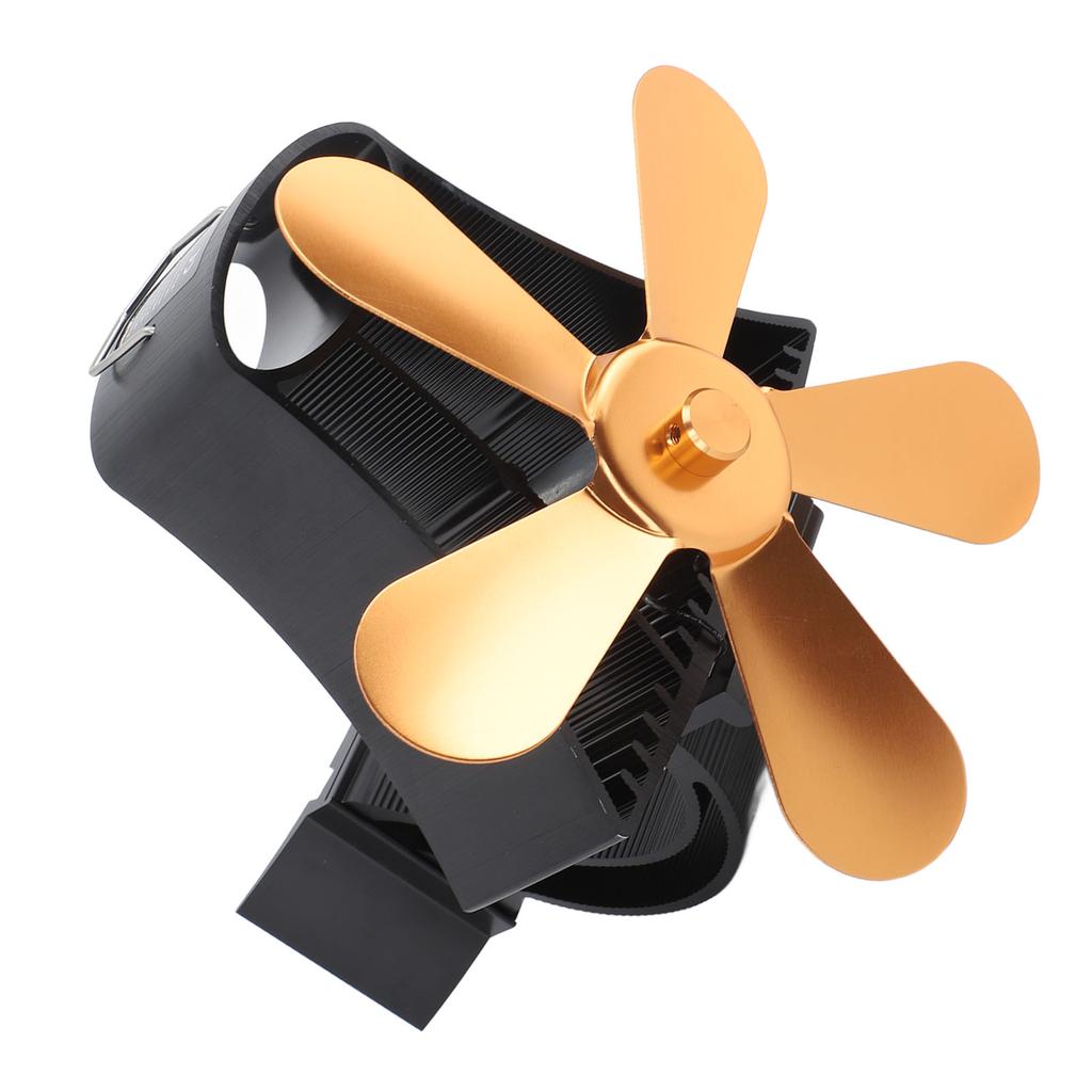 Магнитный настенный вентилятор для камина, бесшумный, 5-лопастной, вентилятор для дровяной печи, дровяной