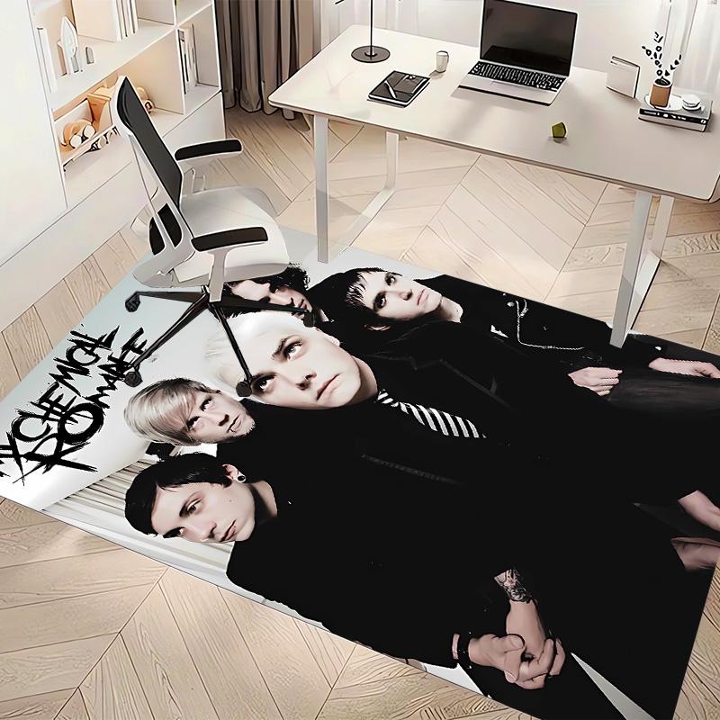My Chemical Romance The Black Parade Printed Absorbent Washable Carpet, Non-Slip Bathroom Mats, Kitchen Rugs, Yoga Mat,Living Room Entrance, Camping P
