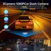 3Channel WIFI APP Dash Cam for Cars Recorder Video Car Dvr Rear View Camera for Vehicle Dash Camera Black Box Car Assecories