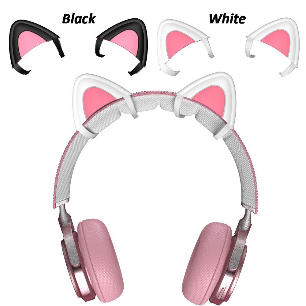 1 Pair Cute Headphones Gaming Decoration Attachment Headset Cat Ears