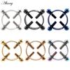 Alisouy 1PC 316L Surgical Stainless Steel Round Non-Piercing Nipple Ring Shield Nickel-free Fake Body Piercing Jewelry