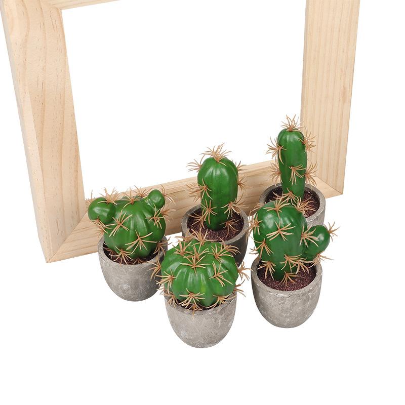Simulation Foam Cactus/Cactus Potted Plant, Micro-Landscape Office Home Decoration Diy Simulation Potted Plant