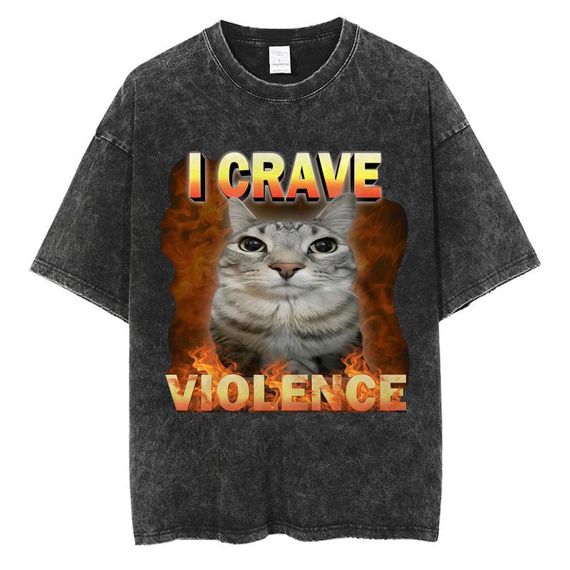 Wash I Survived Todays Tummy Ache Funny Cat Meme T Shirt Men Women Personality Fashion Tshirt Cotton Casual Oversized T Shirts