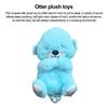 Musical Otter Plush Toy with Lullaby Soothing Sound Light Washable Breathing