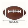 Non Toxic Brown Rugby Dog Toy With White Stripe American Football Floating Fetch Training Toy For Small Medium Dogs