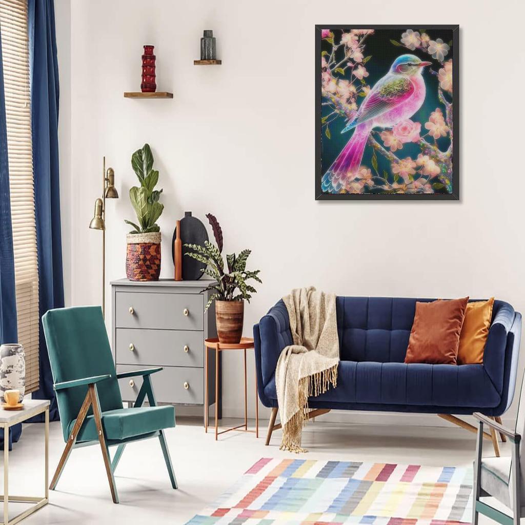 Full Round Diamond Painting Bird Animal Handmade Embroidery Cross Stitch Pcture Of Rhinestone For Home Decors 30x40cm/12x16inch