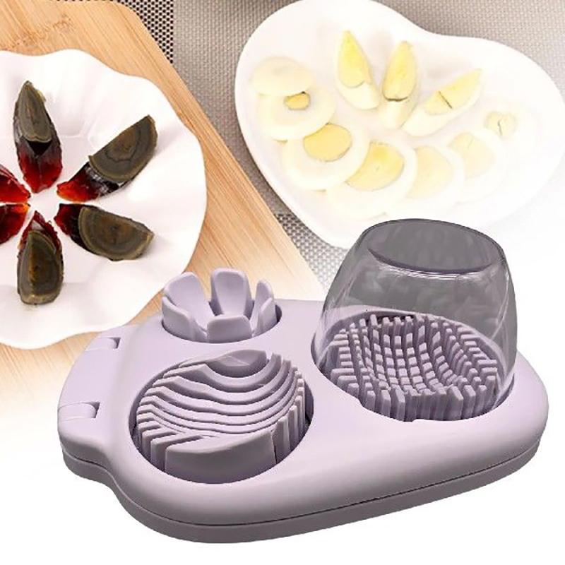 3In1 Creative Egg Slicer Hard Boiled Eggs Slicers Kitchen Food Slicers Fruit Vegetable Manual Slicers Household Kitchen Supplies