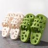 Fashion Green Bedroom Woman Slippers Open Toe Bathroom Shoes for Women Sandals Slides Small Size Chic and Elegant Casual Korea Style Eva