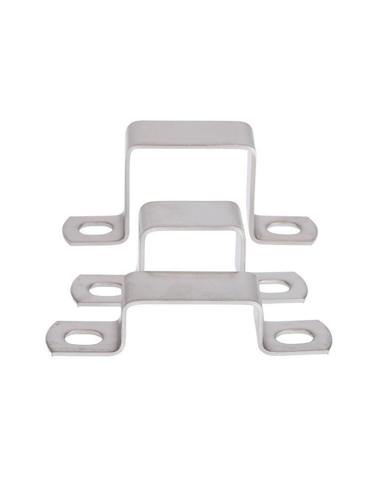 304 Stainless Steel Right Angle U-Shaped Pipe Clamp Bracket