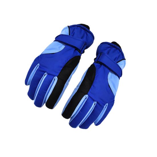 1 пара зимних лыжных перчаток с бархатной подкладкой, водонепроницаемые, унисекс, ветрозащитные, толстые, сохраняющие тепло, с нескользящей застежкой на запястье, перчатки для велоспорта и альпинизма