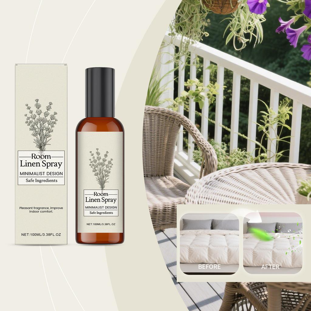 Спрей для помещений с ароматом лаванды, долго держится. Домашний Отель Дезодорант и Освежитель. Быстро заполняет все пространство, 100 мл