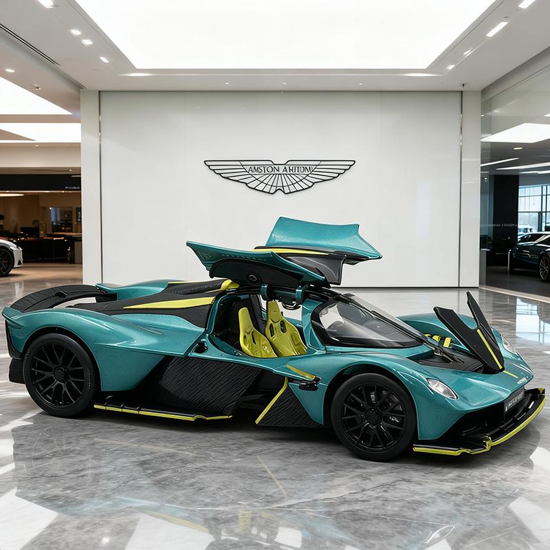 НОВЫЙ 1/23 Aston Martin Valkyrie Суперкар Сплав Модель Автомобиля Игрушка Литье под Давлением Металлическое Литье Звук и Свет Автомобильные Игрушки для Детей Транспортное Средство