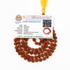 7 мм Священная Рудракша Мала|Аутентичные Четки для Медитации для Духовной Молитвы, Йоги и Положительной Энергии| Джапа-мала из Настоящих Семян Рудракши