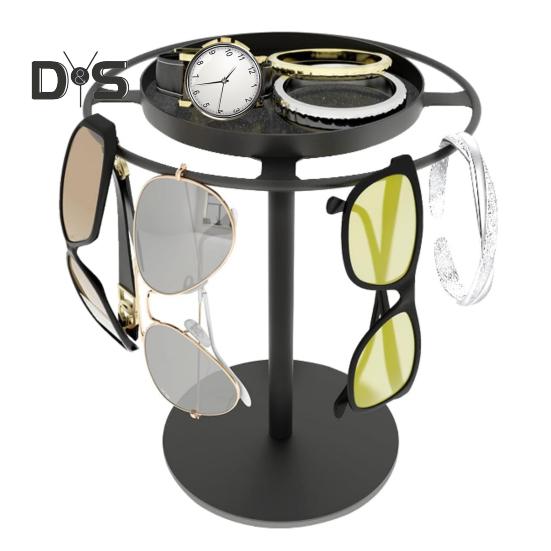 Вращающаяся на 360 градусов подставка для очков, органайзер для солнцезащитных очков, высокоустойчивая многоцелевая вращающаяся стойка для солнцезащитных очков