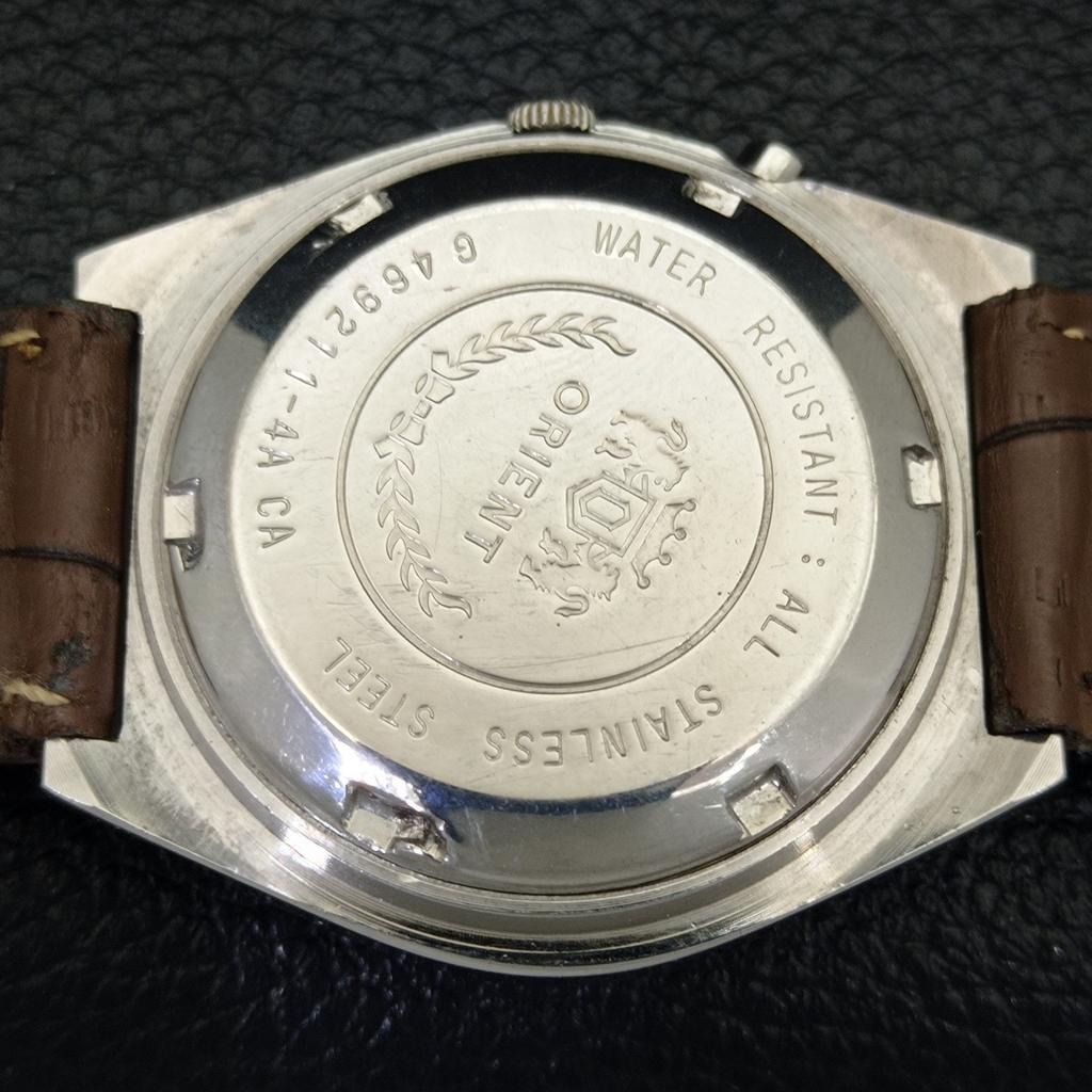 Б/У ORIENT AUTOMATIC JAPAN 46961 МУЖСКИЕ ЧАСЫ DAY&DATE ОРИГИНАЛЬНЫЙ ЦИФЕРБЛАТ A432329-2 R111-a432329