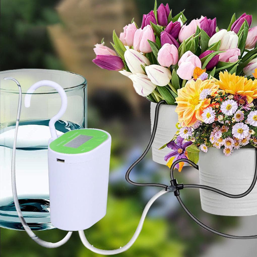 Комплект для капельного орошения на солнечной батарее ABS, простая установка, интеллектуальное управление временем, инструмент для полива растений для ленивых людей