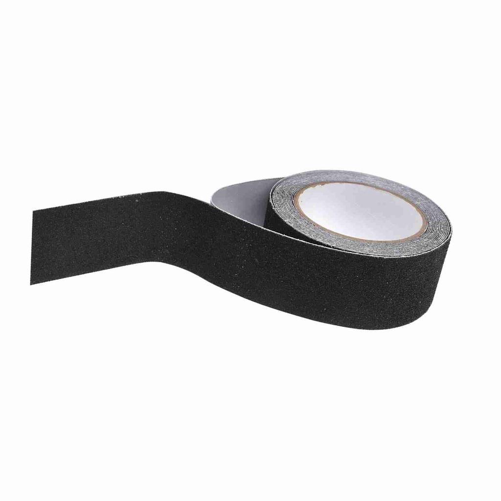 5M*5cm PVC NOn Slip Anti Skid Adhesive Tape for Stair Step Floor Safety Decoration (Black)