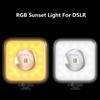Регулируемая яркость RGB лампа заката многоцветный меняющийся свет освещение для камеры