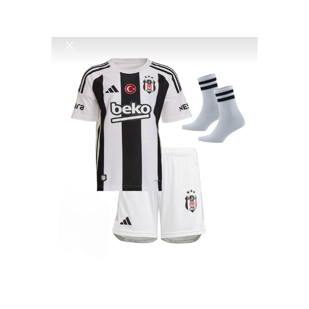 Beikta-rafa-silv черный/белый комплект из 3 детских футбольных майок нового сезона 2024/2025