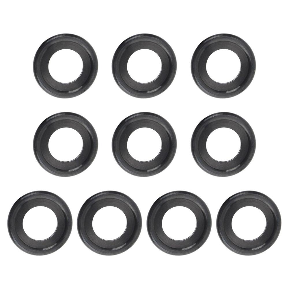 10Pcs Auto Engine Oil Drain Plug Gaskets Sealing Oring Replacement Black Rubber 12616850 Car Accessories