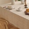 Bohemian Lace Tablecloth Cotton And Linen Literary Pastoral Style Dining Table Cloth Hollowed Out Household Light Luxury Hot-Selling