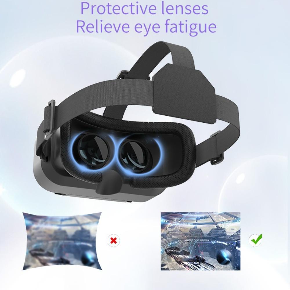 3D Очки Виртуальной Реальности - VR Гарнитура, Совместимая со Смартфонами, для Полного Погружения в Просмотр Фильмов и Игры, Цифровые VR Очки с Панорамным Обзором 100°