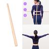Portable Wood Yoga Training Stick Mobility Fitness Poles Comfortable Body Stretching Tool Correct Posture Exercise Stick