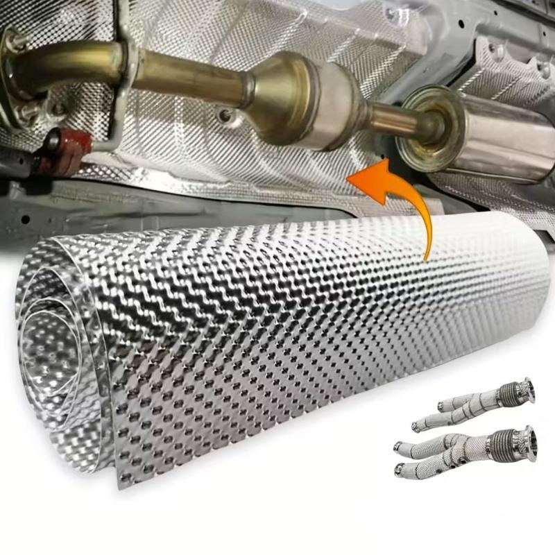 Heat Shield Welding Sheet Stainless Mat For Turbo Downpipe Manifold Engine Insulation Board Motorcycle Exhaust Pipe Chargers