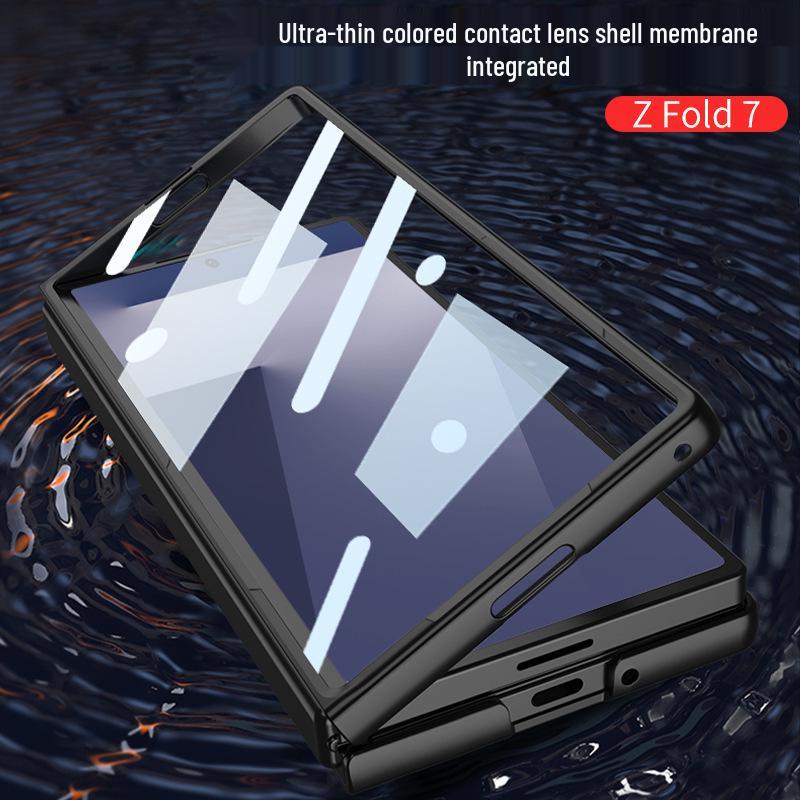 Женский матовый чехол-накладка с ощущением кожи для Samsung Z Fold7, трансграничный