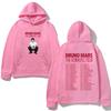 Bruno Mars Hoodie The Romantic Tour 2026 HighQuality Moletom for Autumn/Winter with Hooded Fleece Harajuku Comfortable Hoody