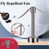 Бесшумная автоматическая ловушка для мух, питание от батареек, настольный вентилятор для борьбы с вредителями, портативный вентилятор-репеллент от мух, для дома и улицы