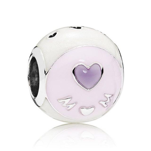 Зимний восторг, снежинка, шар, синие завитки, перламутровые мечты, Шарм S925, бусины из стерлингового серебра, подходят для браслета, ювелирные изделия своими руками