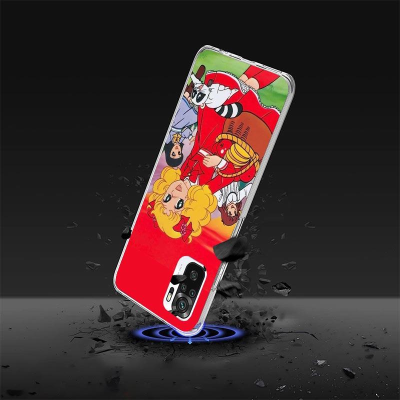 Candy 90s Anime Phone Case For Xiaomi Redmi Note 15 14 14S 13 12S 12 Pro Plus 11S 11 10S 10 4G Cover 11E 11T 5G Print Fundas Red