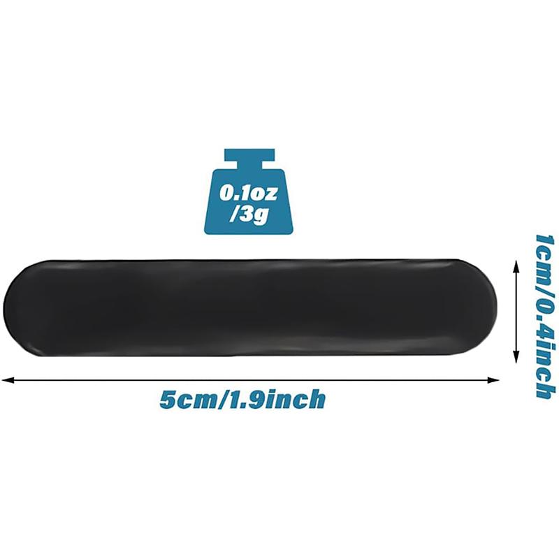 Черный набор утяжеляющих лент для пиклбола - Самоклеящиеся свинцовые ленты для ракеток для пиклбола, тенниса и гольфа