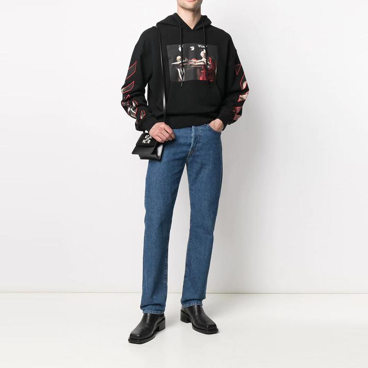 Свитшот OFF WHITE Унисекс Черный OMBB037R21FLE0021025