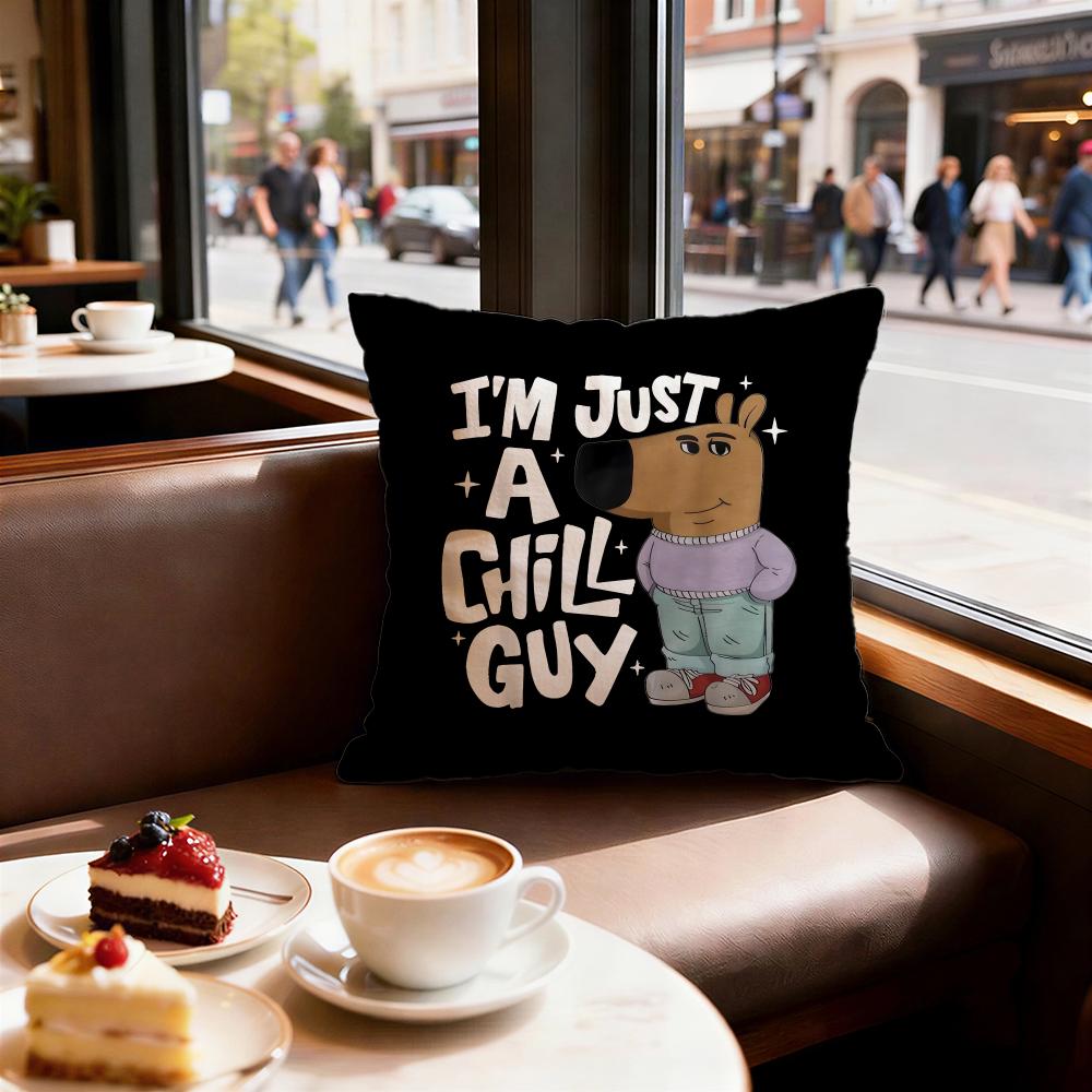 Чехол для подушки Chill Guy Декоративные чехлы для подушек Чехол Диван x Подушка Штука x x Наволочка