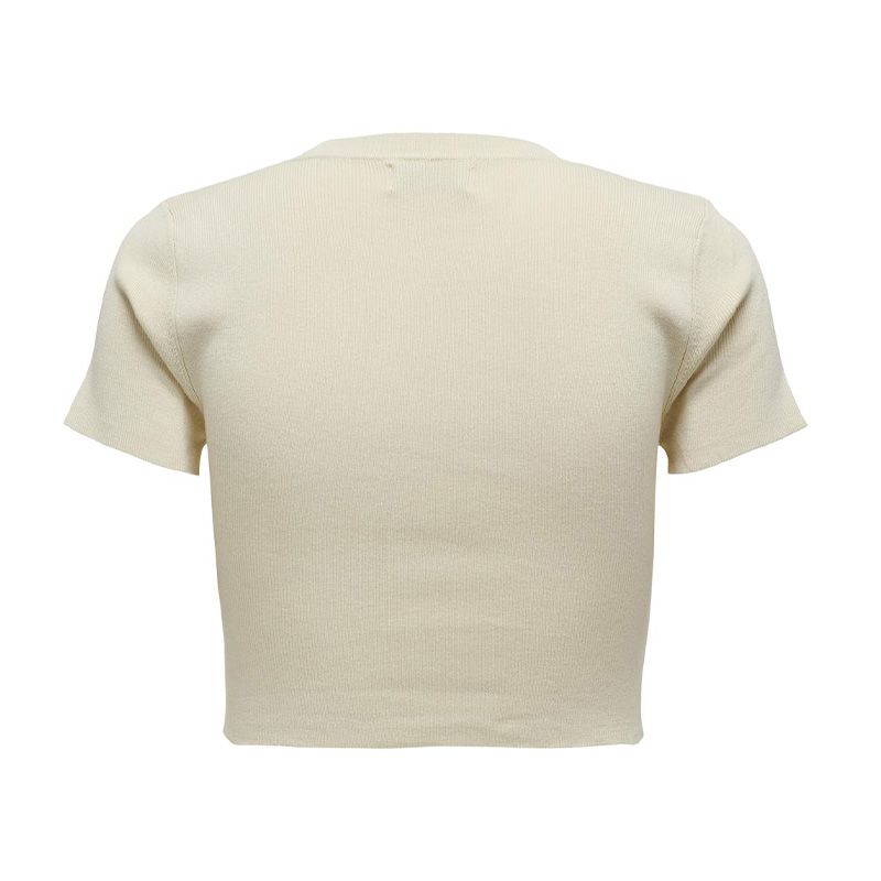 Женский облегающий укороченный топ JDY с короткими рукавами