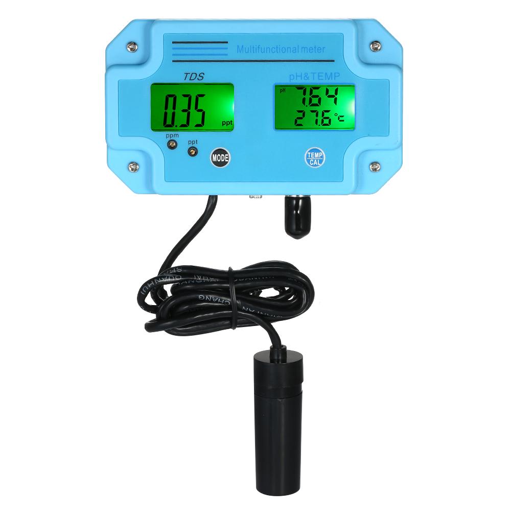 Professional 3 In 1 pH/TDS/TEMP Meter Water Detector Multi-parameter Digital LCD Tri-Meter