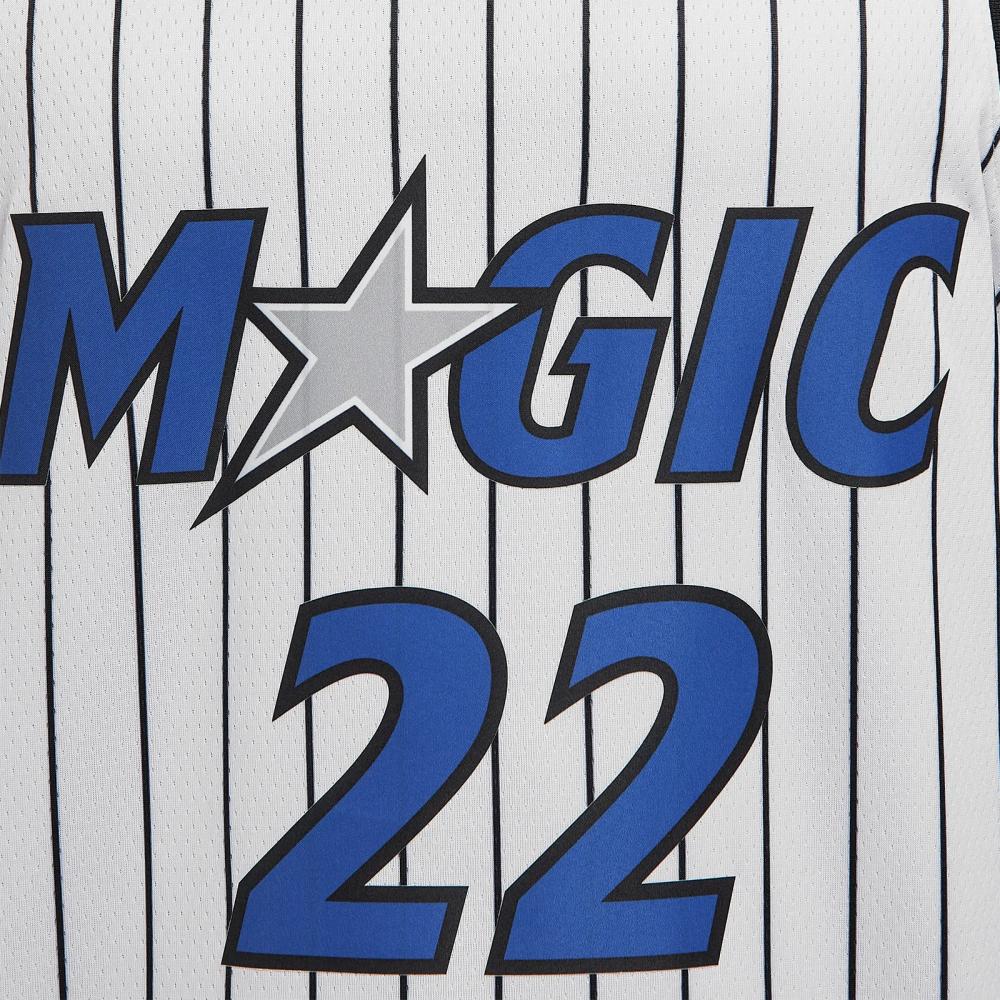Nike Баскетбольная майка NBA Swingman Orlando Magic Сезон 2025/26 Версия Association Полосатый логотип Круглый вырез Мужская майка HM3973-101