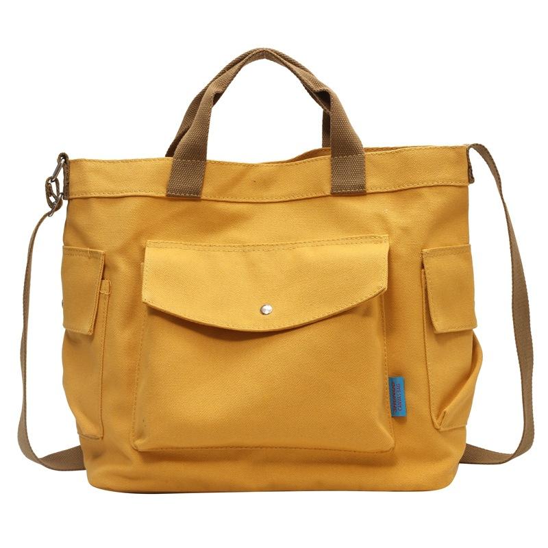 Холщовая женская сумка 2023, модная повседневная сумка через плечо, большая сумка на плечо