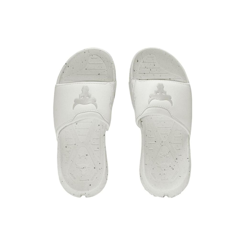 Under Armour Шлепанцы Project Rock 3 Slide Унисекс Белые Черные Шлепанцы 3026034-100