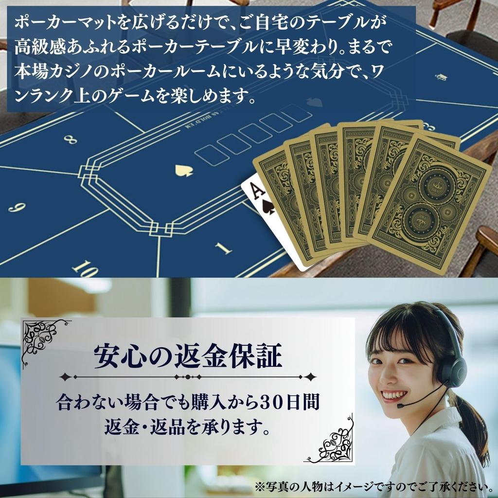 Poker Mat for 8 Players Poker Table Play Mat Resin Mat Rubber Mat 40 X 80cm PRODIGY-ONE (Green)