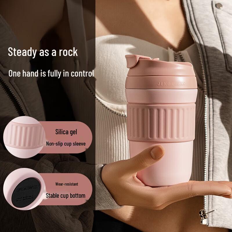 JEKO&JEKO Stainless Steel Double-Drink Coffee Mug