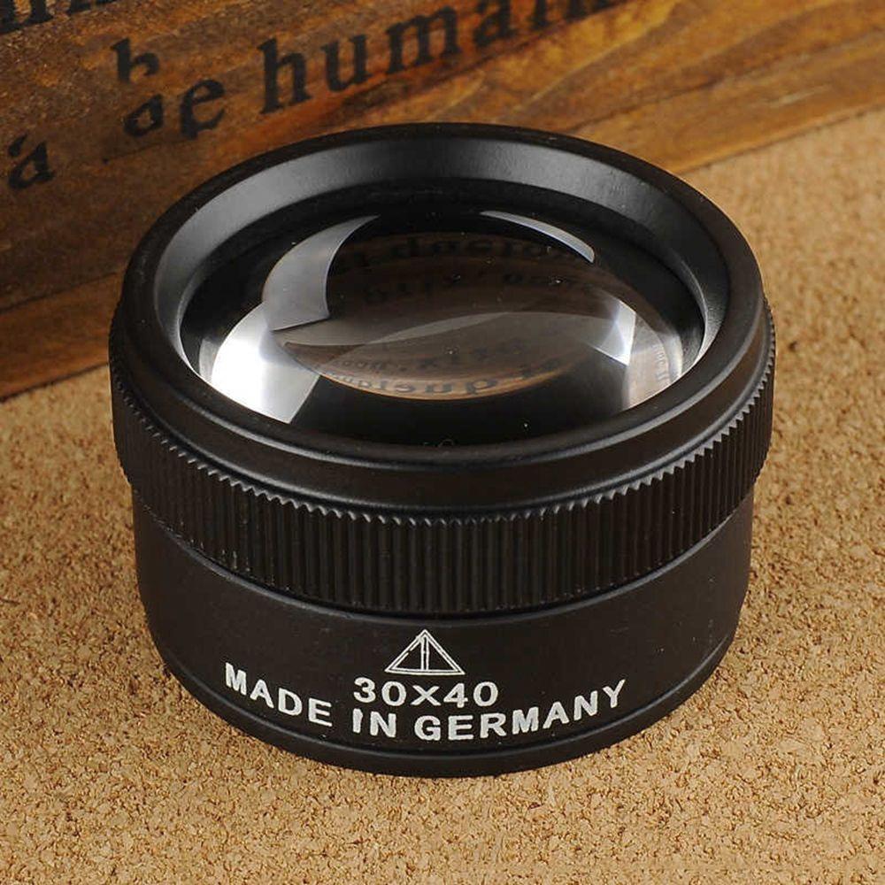 Portable Mini Jewelry Appraisal HD 30X 36mm Magnifying Glass Loupe Optical Lens Magnifier